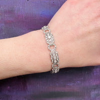 Exquisite Platinum and Diamond Art Deco Bracelet