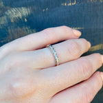 Pretty Two-Tone Diamond Wedding Band