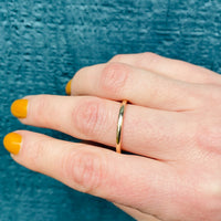 Wed-Lok Narrow Half Round Gold Band