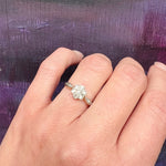 Diamond Flower Cluster 18ct & Platinum Ring