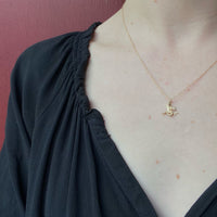 Sinuous Little Gold Dragon Pendant