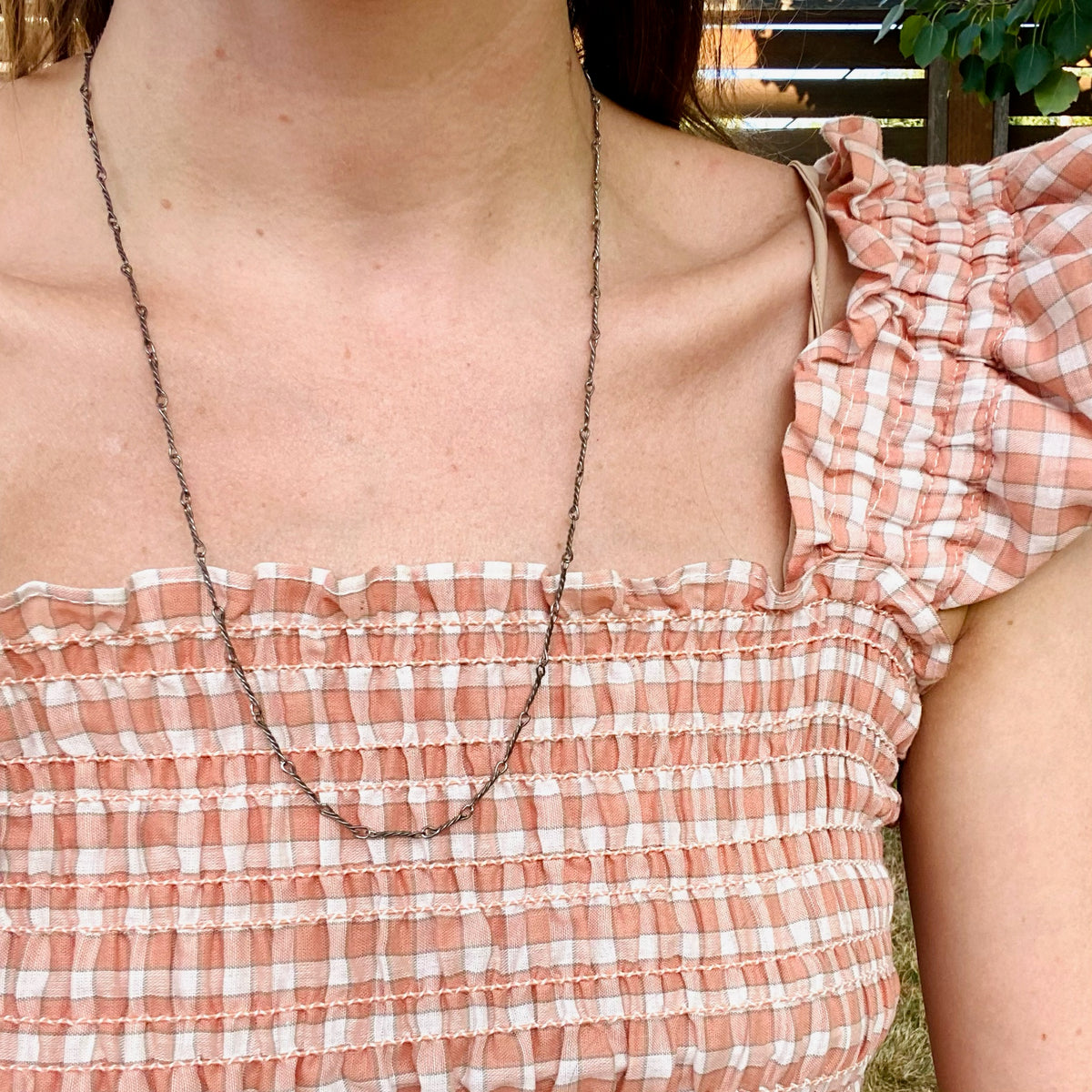 Vintage Hand Made Silver Twist Chain