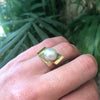The 1970's Gold and Pearl Statement Ring