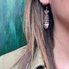 Adorable Taxco Fish Skeleton Silver Earrings