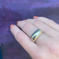 Shiny 1970s Gold Signet Band
