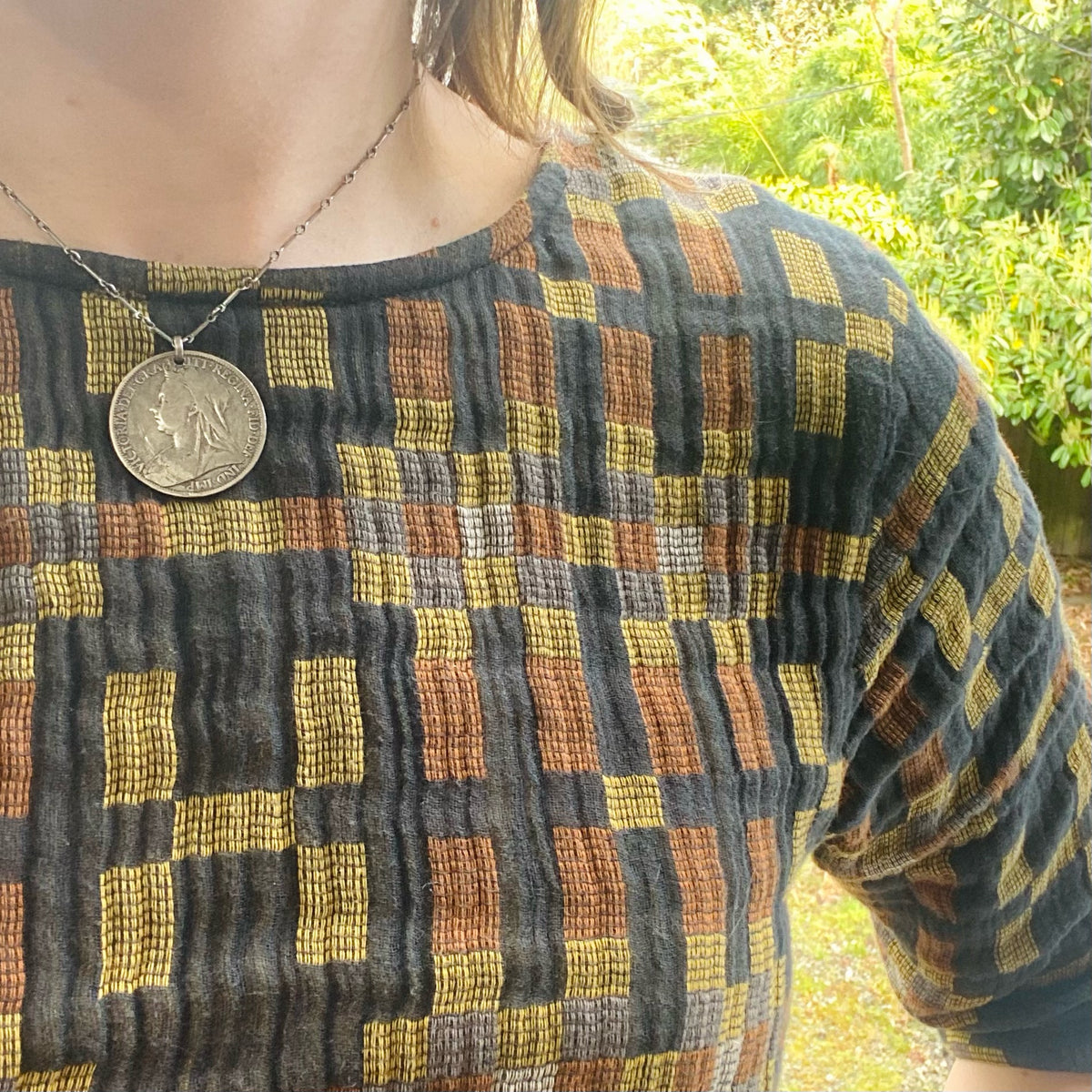 Queen Victoria "Widow Head" Penny Necklace by Ancient Influences
