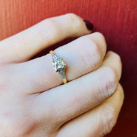 Retro Engagement Ring with Unexpected Details