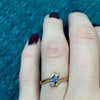 Delicate Victorian Beauty Sapphire and Rose Cut Diamond Ring