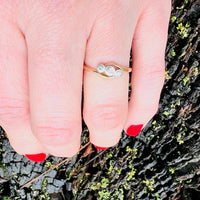 Petite Trilogy Diamond Bypass Ring