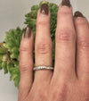 1940's European Eternity Band 18k White Gold