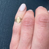 Miniature Gold Engraved Initial Signet Ring