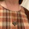 Quatrefoil Rose Gold Pyrite Necklace