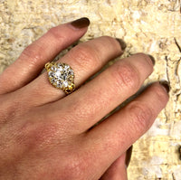 Chunky Old Mine Diamond Ring