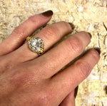 Chunky Old Mine Diamond Ring