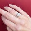 Sublime Natural Pearl in Platinum Ring