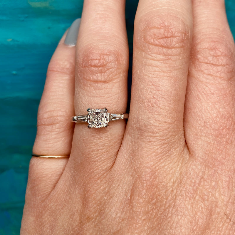 Stunning Yellow Cushion Cut Diamond Engagement Ring
