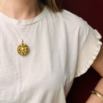 Gold and Diamond Art Nouveau Pansy Locket