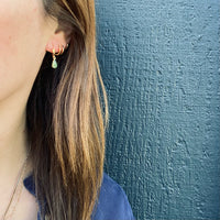 Delicate 1960's Jade Ear Drops