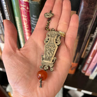 Vase Shaped Silver Chinese Needle Case