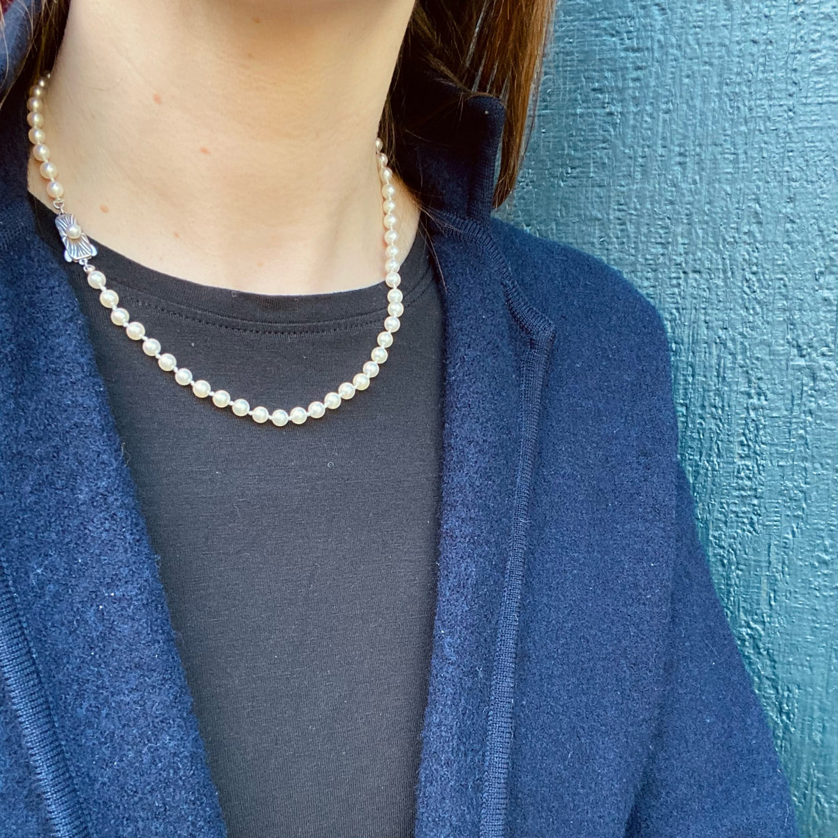 Classic 18" Mikimoto Cultured Pearl Necklace