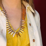 Fierce Mid Century Copper Statement Necklace