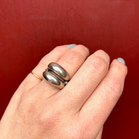 Double Domed Modernist Sterling Band