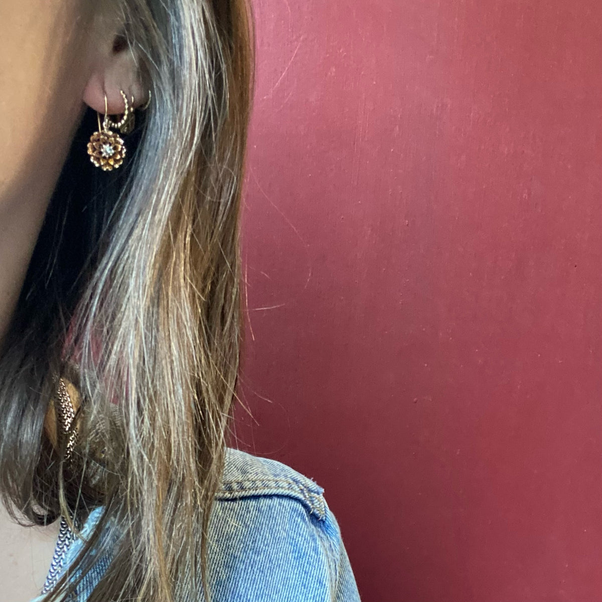 Darling Diamond Earrings in Delicate Gold Drops