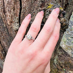 Lovely Fancy Diamond Platinum Engagement Ring