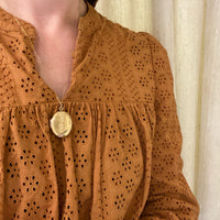 Vintage Engraved Gold Filled Oval Locket