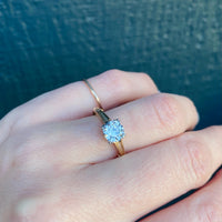 Sparkling White Diamond 1940's Solitaire