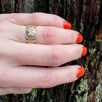 Rosy Gold Cigar Band c1880