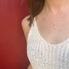 Fire & Color Tiny Opal Solitaire Pendant in Rose Gold