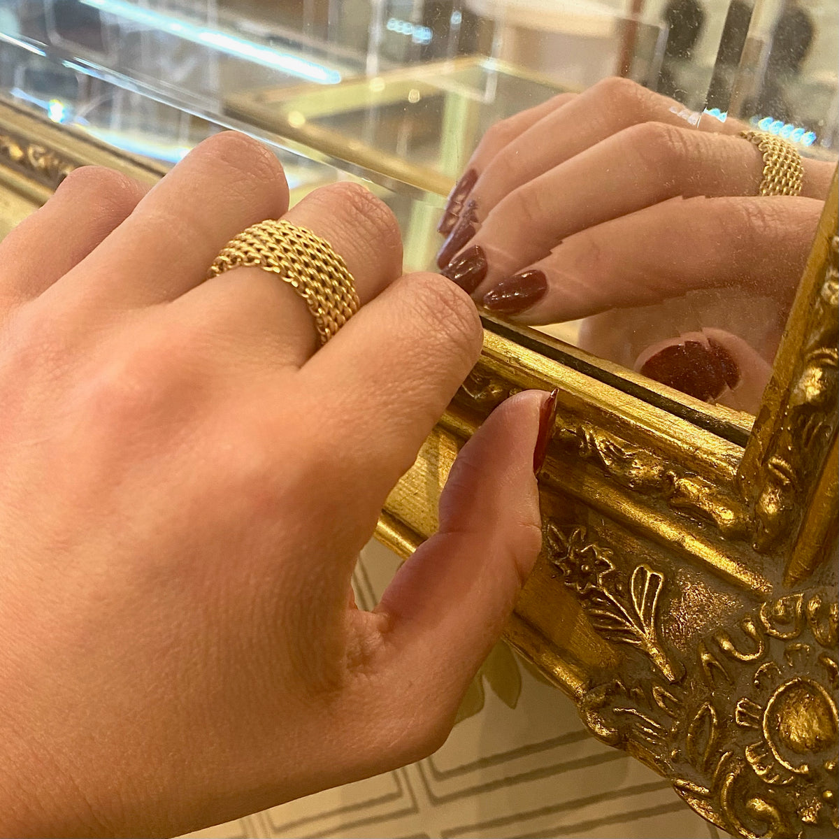 Tiffany Somerset Wide Mesh Band 18k
