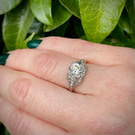 Brilliant 1.02ct Diamond Deco Engagement Ring