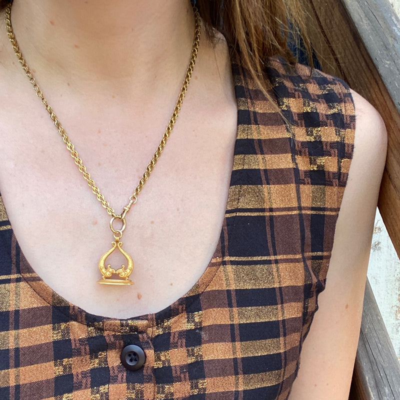 Enchanting 18k Gold Dolphin Fob