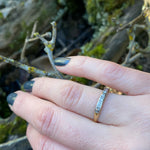 World War II Era Gold & Palladium Diamond Wedding Band