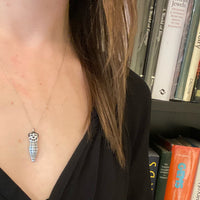 Darling Hopi Corn Maiden Pendant in Silver Overlay