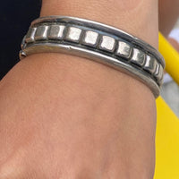 Sterling Vintage Clamper Bangle Bracelet