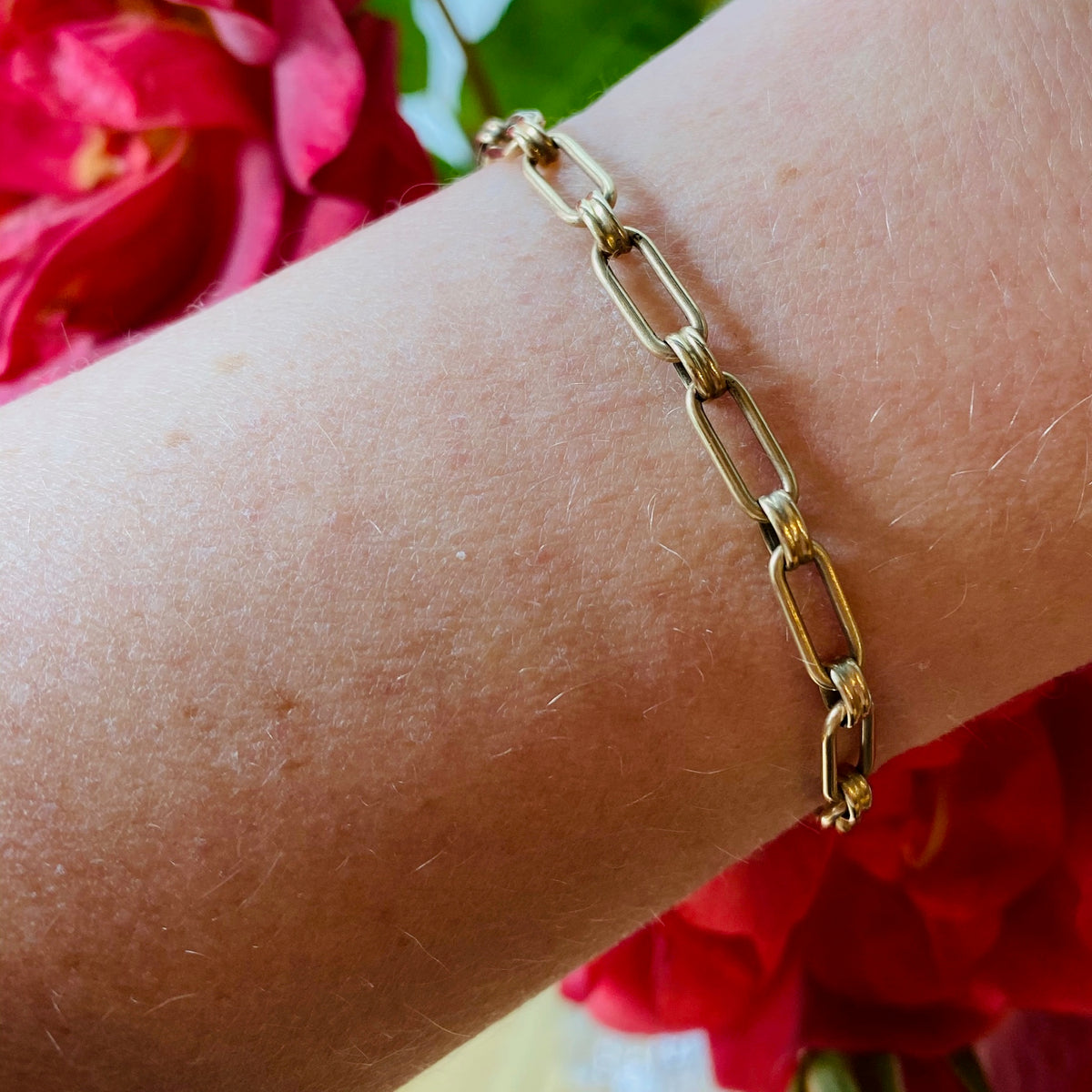Vintage Paperclip Chain Bracelet