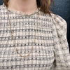 Rosy Gold Filled Engraved Link Chain with Double Hooks
