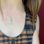 Cascading Pendant of Glittering Gold & Diamonds