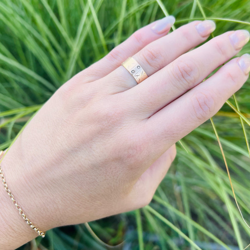 Rosy Wide Gold Birmingham Band 1886