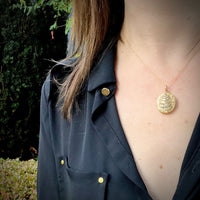 Engraved English Gold Antique Locket with Laurels