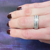 Bold Double Row Platinum Diamond Band