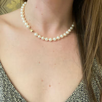 Classic Vintage Lustrous Pearl Choker