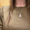 Filigree and Diamond Art Deco Necklace
