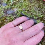 Hand Engraved "AH" Signet Ring with Roses