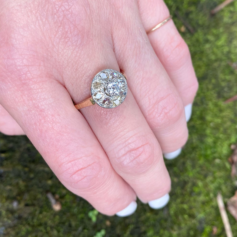 Chunky Old Mine Diamond Cluster
