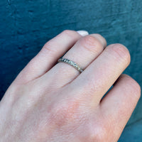 Beautifully Carved White Gold Belais Band