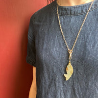 Lovely Carved Jade Fish Pendant